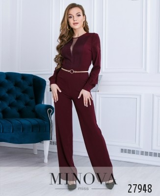 Комбінезон №4001-бургунді