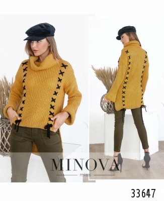 Светр №1008-гірчиця_minova_7