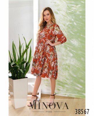 Сукня №8614Н-цегляний_minova_5
