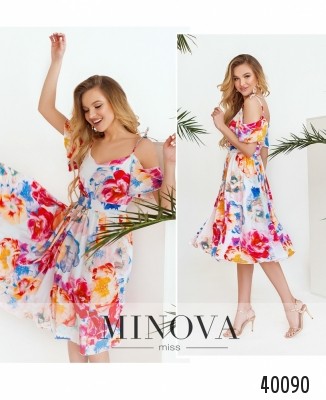 Сукня №3145-білий-з-квітками_minova_7