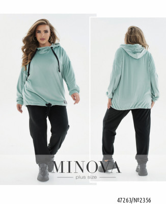 Спортивний костюм №2356-мята-чорний_minova_7