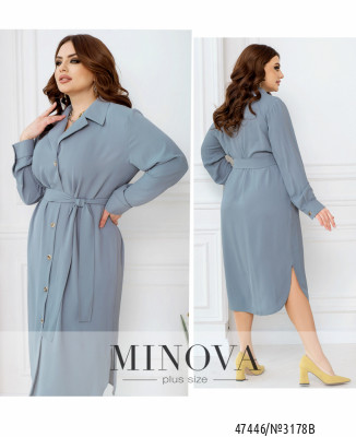 Сукня №3178В-Сіро-блакитний_minova_7