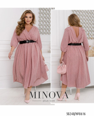 Сукня №8616-пудра горошок_minova_7