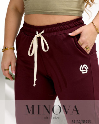 Брюки №955-бургунді_minova_6