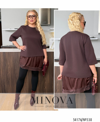 Туніка №538-шоколадний_minova_7